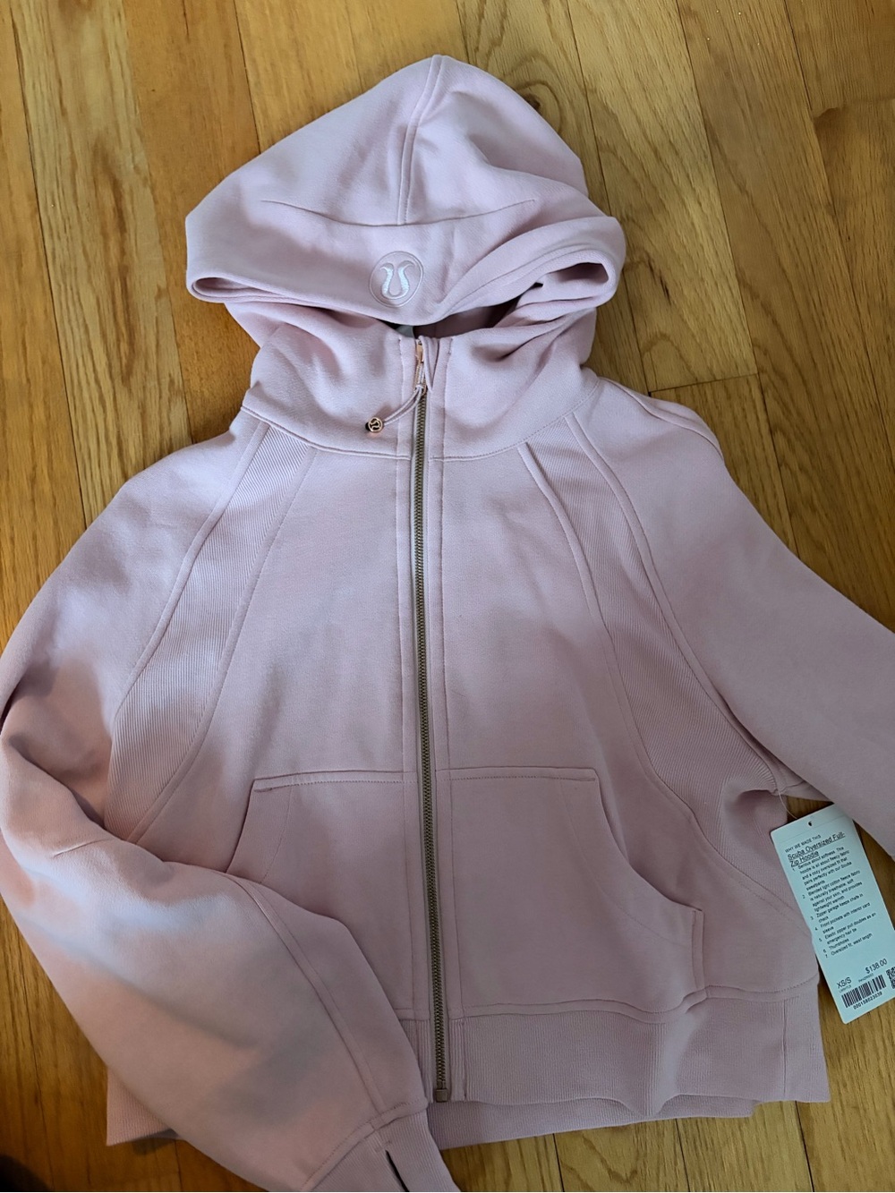 lululemon athletica Pale Pink Full-Zip Hoodie